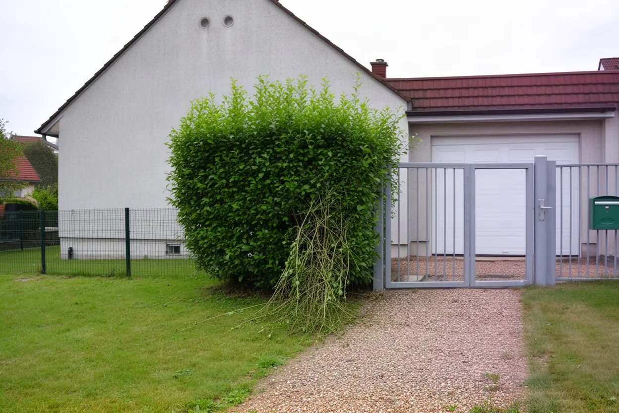 Haie de charme débordante avant taille à Rixheim